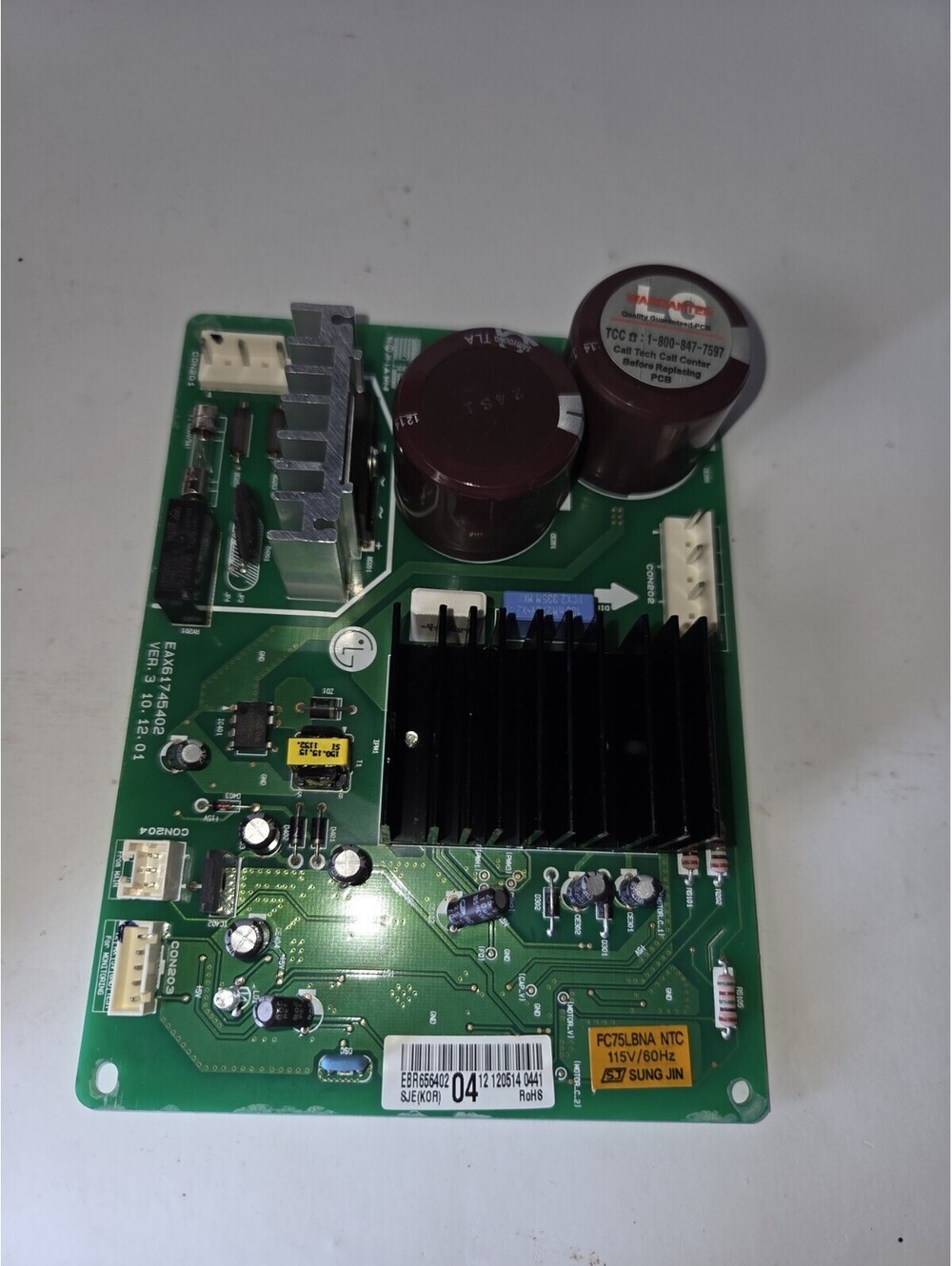 EBR65640204 LG Refrigerator Main Control Board Replacement SG3